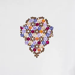  - Brooch Grapes Terence -  - Laiton bronze